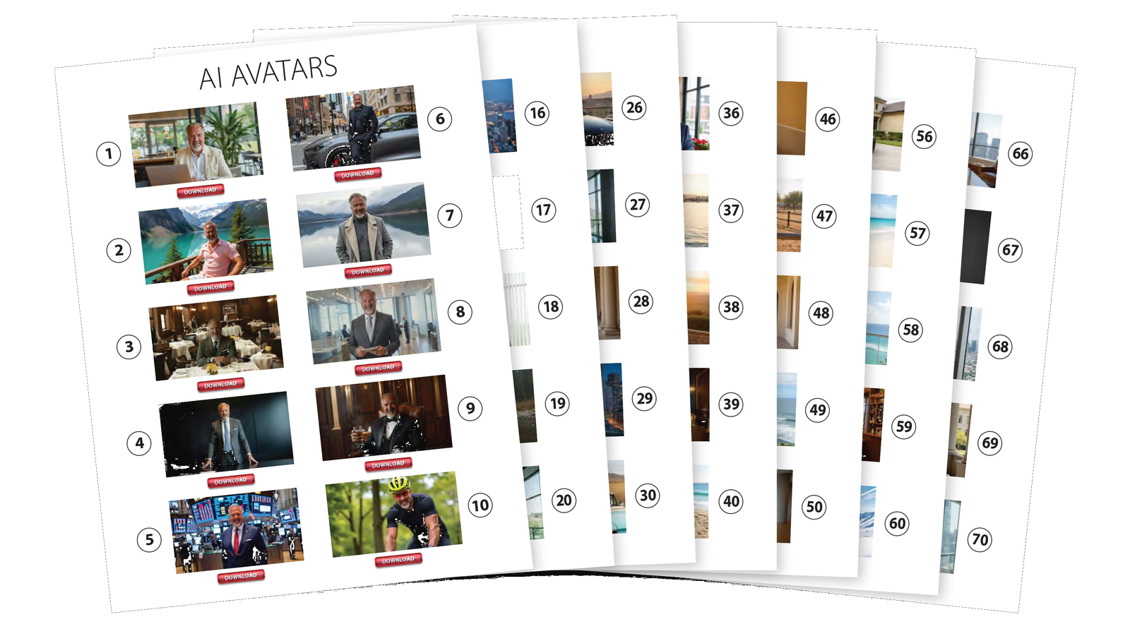 The Avatar Arsenal — hundreds of ready-to-deploy AI avatar backgrounds